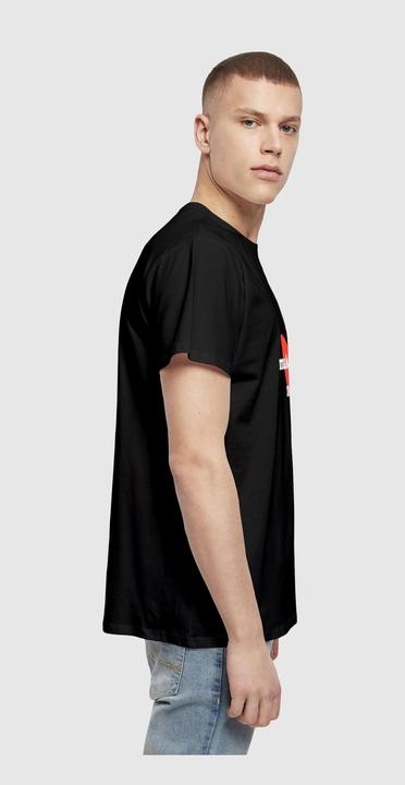 Produktbild Merchcode Peace - Red Heart Black Basic T-Shirt - 112229 (XXL)