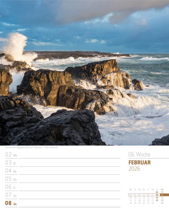 Immagine prodotto Island - Die Insel aus Feuer und Eis - Wochenplaner Kalender 2026 (25 x 33 cm)