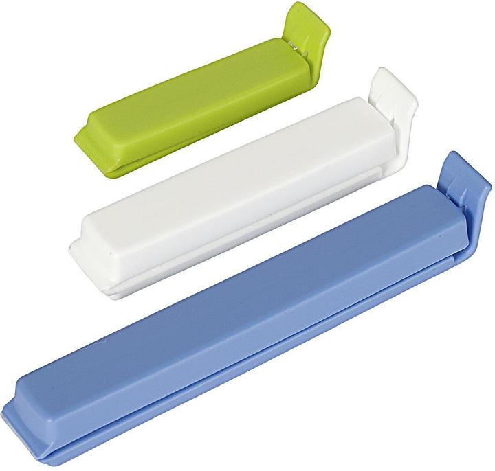 Actual product image Wüllner & kaiser Bag closure clip, assorted colours, pack of 10 (1 x)