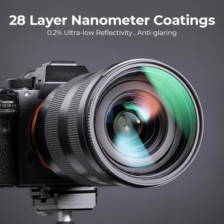 Produktbild K&F Concept 82MM MCUV Protection Filter with 28 Multi-Layer Green Coatings HD Waterproof Scratch Resistant (Nano (82 mm, UV-Filter)