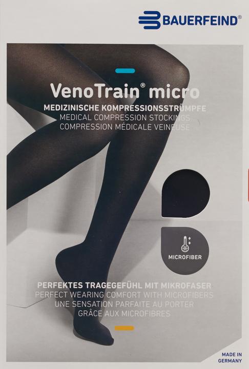 Produktbild Veno Train MICRO A-D KKL2 M plus/long offene Fussspitze schwarz (M)