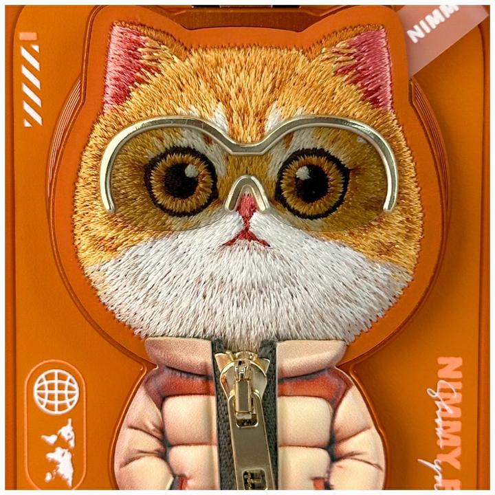 Immagine prodotto Etuui Custodia Nimmy Cool&Cute 2.0 Cat per iPhone 17 Pro Max con pendente magnetico arancione (Apple iPhone 17 Pro Max)