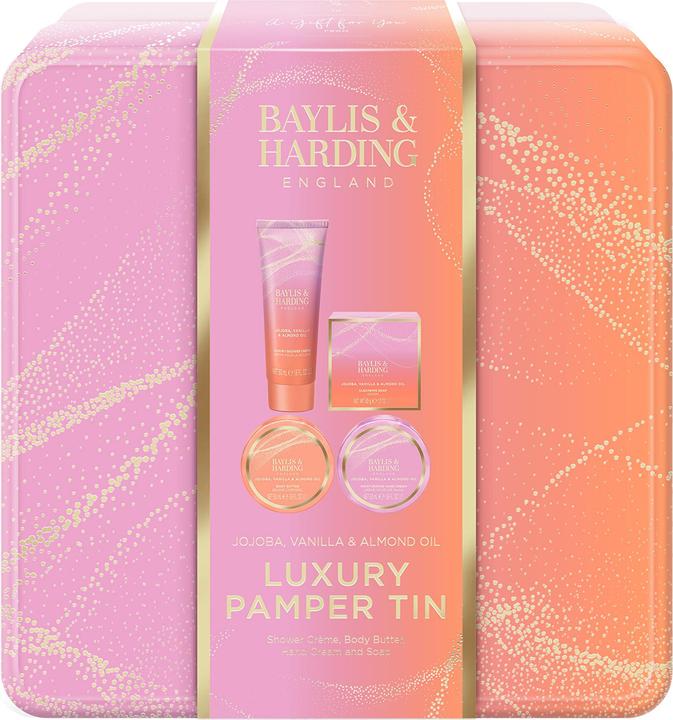 Baylis & Harding Jojoba-, Vanille- und Mandelöl Körperpflege-Geschenkset 4-tlg (Body care set)