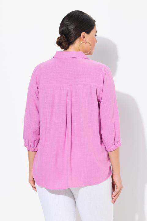 Actual product image Ulla Popken Linen Blend Blouse (58)