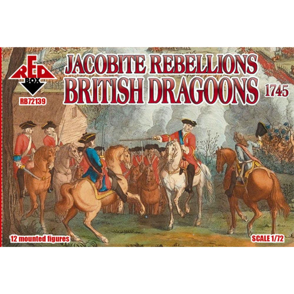 Red Box Jacobite Rebellion. British dragoons 1745 (RB72139)