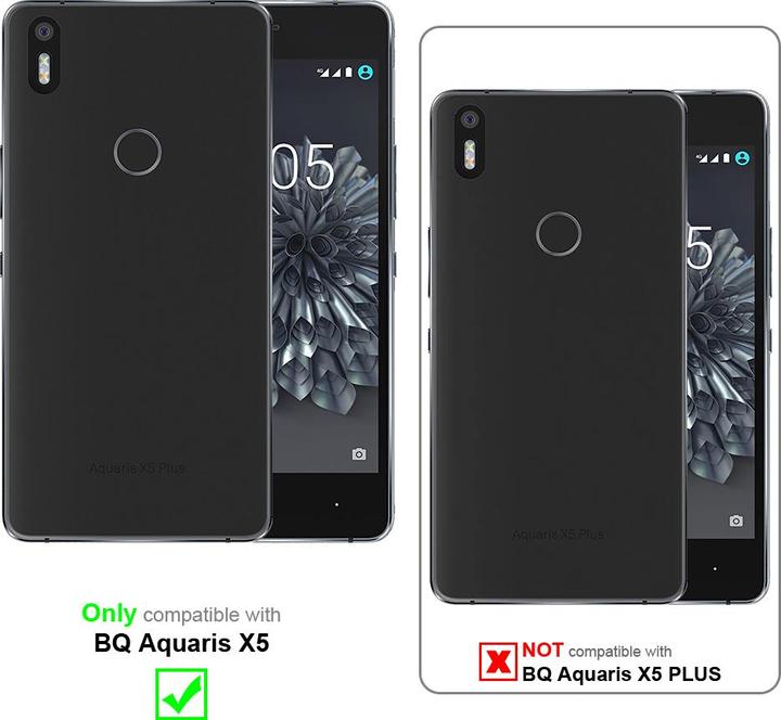 Actual product image Cadorabo Case for BQ Aquaris X5 with belt clip (BQ Aquaris X5)