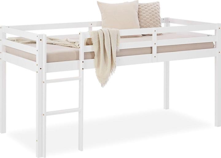 Homestyle4u Loft bed Play bed Youth bed (90 x 200 cm)