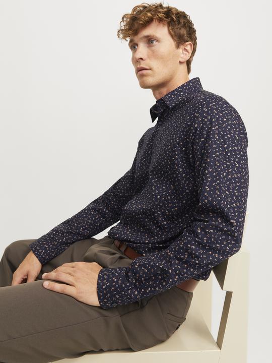 Produktbild Jack & Jones Jprblaleeds Print Dobby L/S Shirt Ln (S)