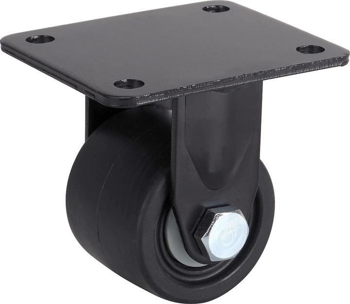 Dörner + Helmer Roulette fixe pour charges lourdes avec roue en plastique