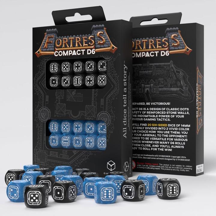 Actual product image Q Workshop Fortress Compact D6: Black&Blue