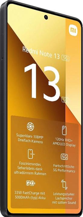 Produktbild Xiaomi Redmi Note 13 5G (128 GB, Grafit Schwarz, 6.67", Hybrid Dual SIM, 5G)
