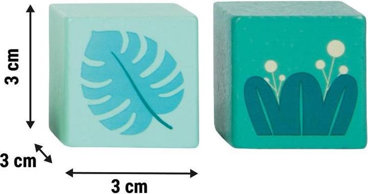 Actual product image small foot Wooden Building Blocks "Jungle Friends"