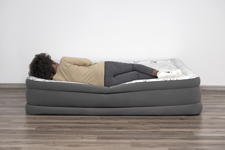 Image du produit Bestway Matelas gonflable 2 places Queen Tritech avec pompe USB intégrée 2,03 m x 1,52 m x 36 cm