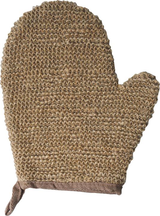 Actual product image MSV Jute Peeling Glove 25 x 18 cm, Brown