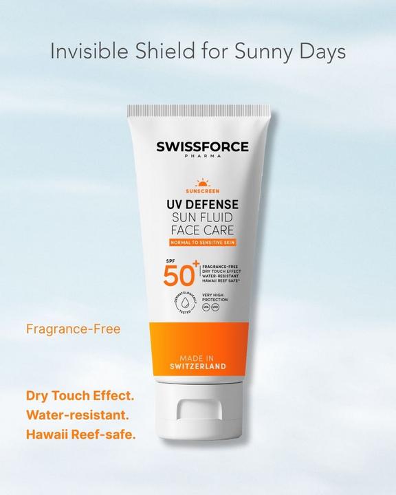 Produktbild Swissforce V Defense SPF50+ Sun Fluid Face (Sonnencreme Gesicht, SPF 50+, 50 ml)