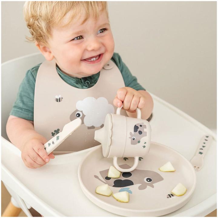 Produktbild Done by Deer Esslernbesteck 3-tlg. Besteck-Set Foodie - Tiny Farm -