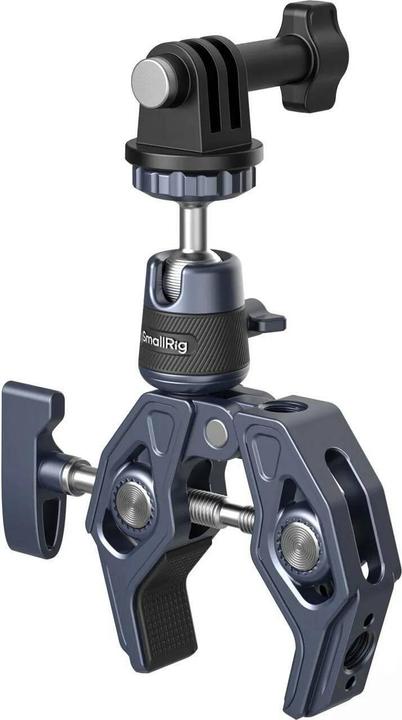 Immagine prodotto SmallRig Morsetto Super con attacco a testa sferica a 360° per fotocamere d'azione 4102B