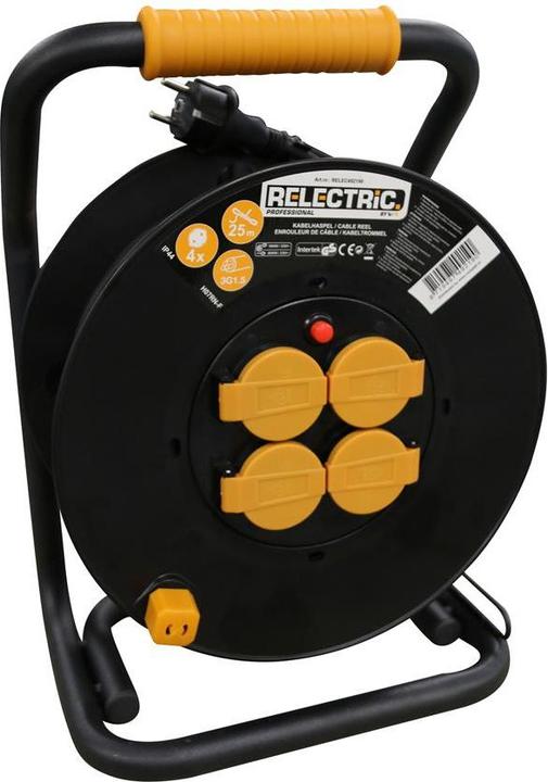 Relectric RELEC492206 PRO Kabeltrommel 50 mtr IP44 3 x 1,5 mm (50 m, 1.50 mm²² mm)
