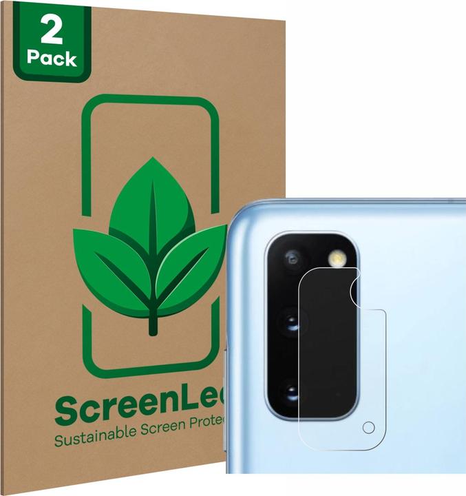 Produktbild ScreenLeaf Schutzfolie nachhaltiger Displayschutz Displayschutzfolie Folie Klar Transparent (2 Stück, Samsung Galaxy S20+)