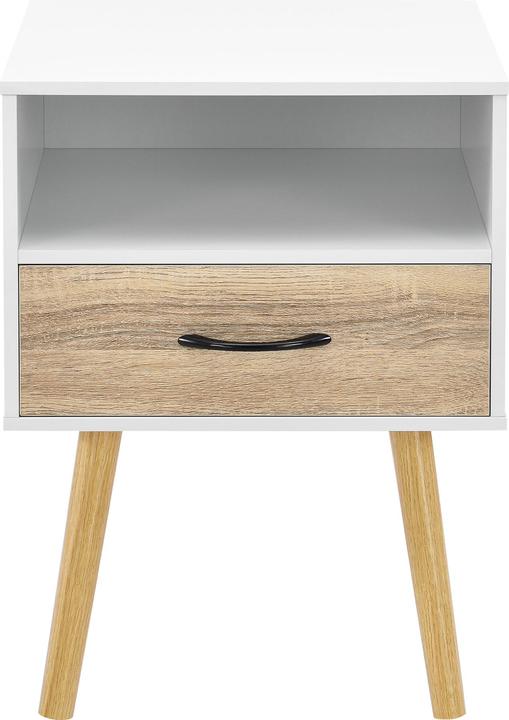 Image du produit En.Casa Table d'appoint Gävle (lot de 2) blanc/chêne