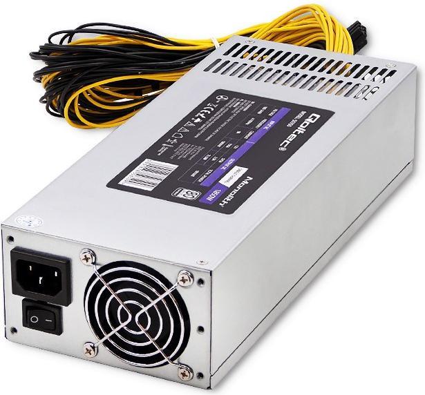 Actual product image Qoltec 50350 POWER SUPPLY 1850W PCI-E 80 Plus Platinum Gaming Miner (1850 W)