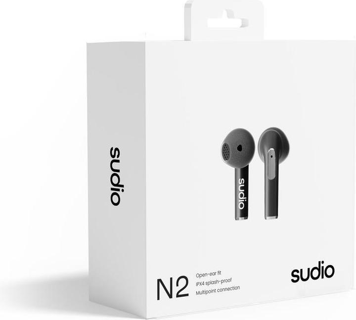 Actual product image Sudio Ecouteur Sans Fil N2 Noir (NC, 7 h, Wireless)