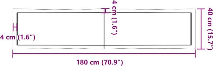 Produktbild VidaXL Aneta (180 x 6 x 40 cm)