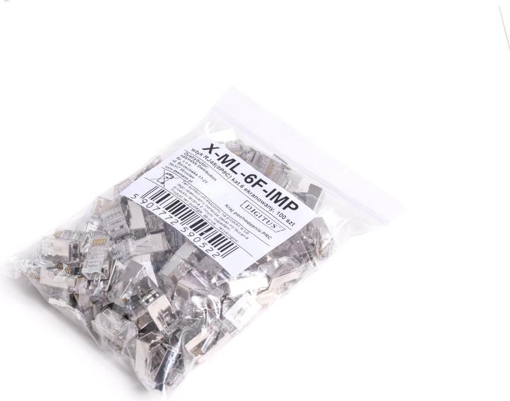 Produktbild Digitus Assmann RJ45 Modularstecker Katze. 6, geschirmt, 8P8C (CAT6, 0.17 m)