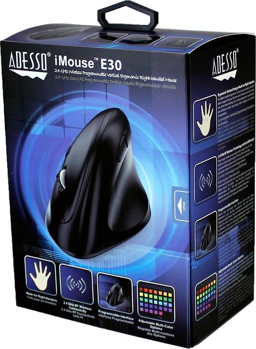 Image du produit Adesso iMouse E30 Souris RF sans fil Optique 2400 DPI droite (Sans fil)