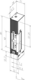 Image du produit Assa Abloy FF Commande de porte 12/24V DC eE Fafix142URDiode sans gâche iW gauche (Intérieur)