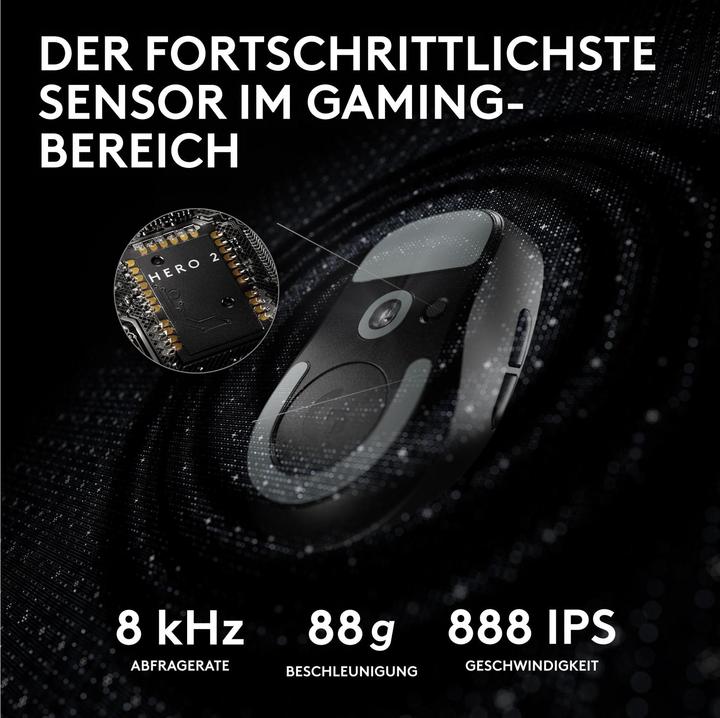 Image du produit Logitech G Pro X Superlight 2 (Filaire, Sans fil)