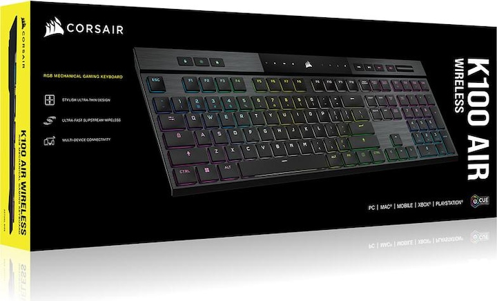 Image du produit Corsair K100 Air (DE, Sans fil, Filaire)