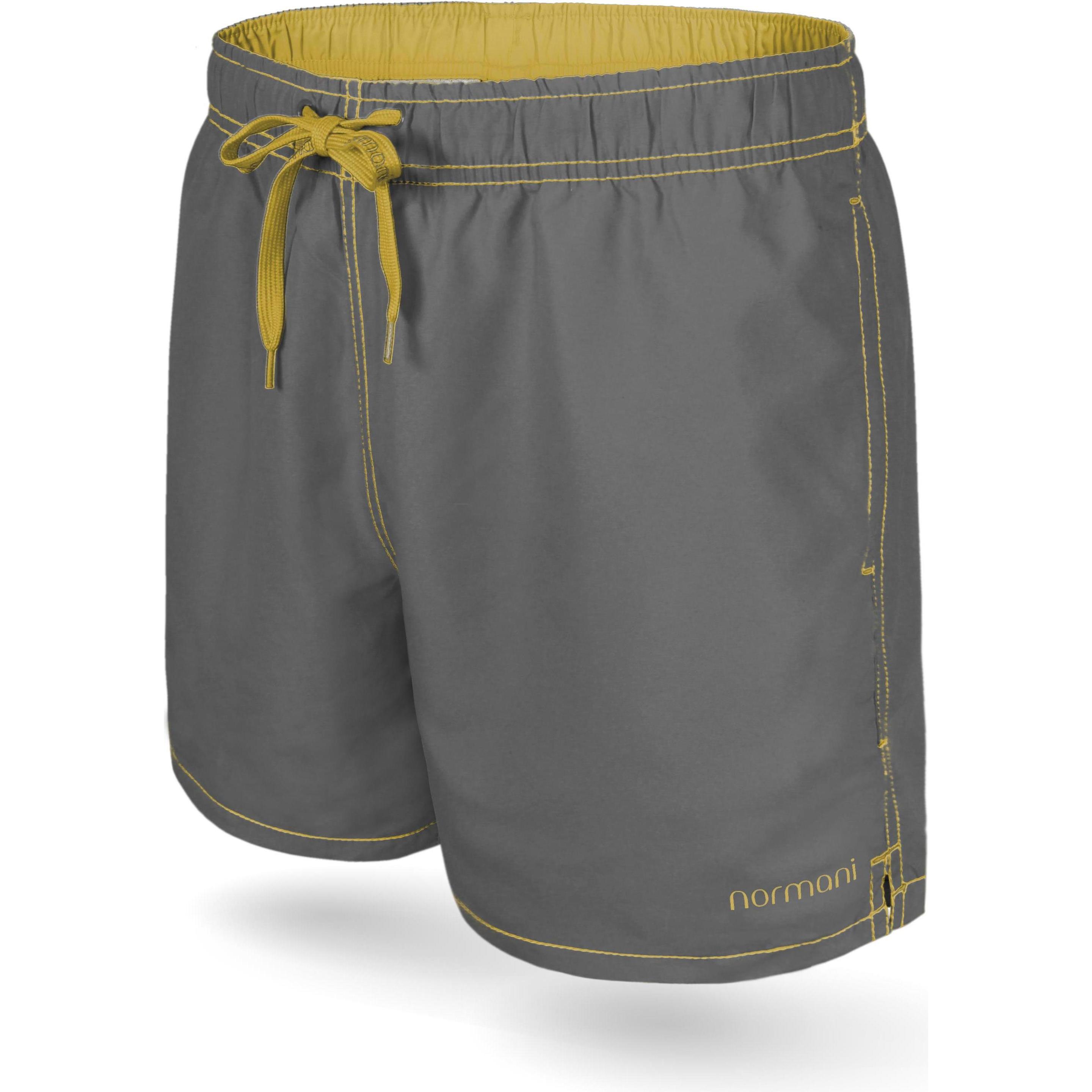 Normani, Herren, Badehose, Badeshorts Beacon, Grau, (L)