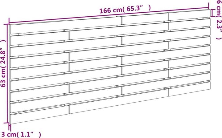 Actual product image VidaXL Dun (166 x 3 x 63 cm)
