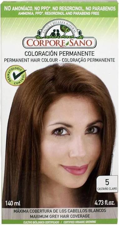 Immagine prodotto Corpore Sano Tintura permanente per capelli 140ml (Castaño Claro)