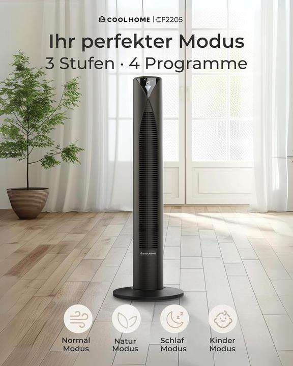 Produktbild CoolHome Turmventilator CF2205 mit Fernbedienung