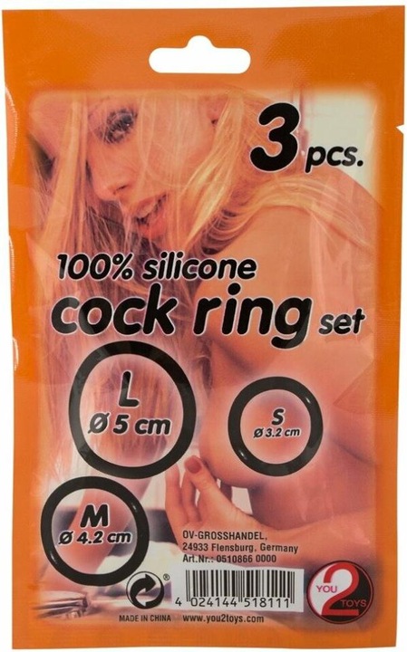 Actual product image You2Toys Penis Rings Trio (5 cm)