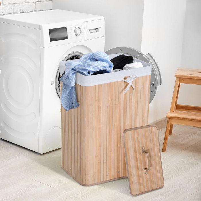 Produktbild Homcom Wäschekorb mit 2 Tragegriffen (72 l)