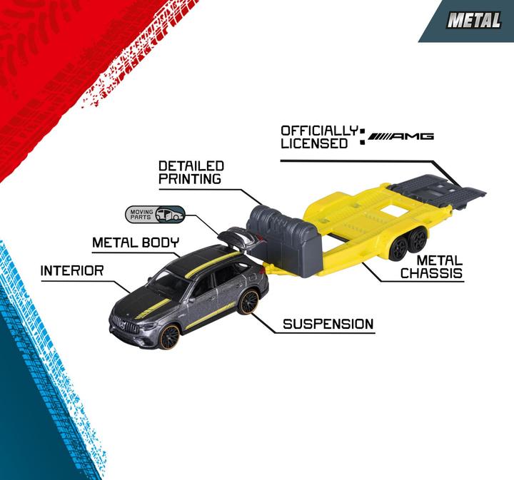 Image du produit Majorette Mercedes-AMG Deluxe Trailer, 3-sort.