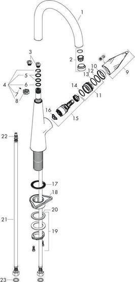 Actual product image hansgrohe Talis S chrome