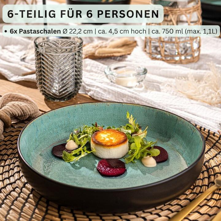 Produktbild Sänger Geschirr Pastaschalen Set Fiji (6 x, 22.20 cm)