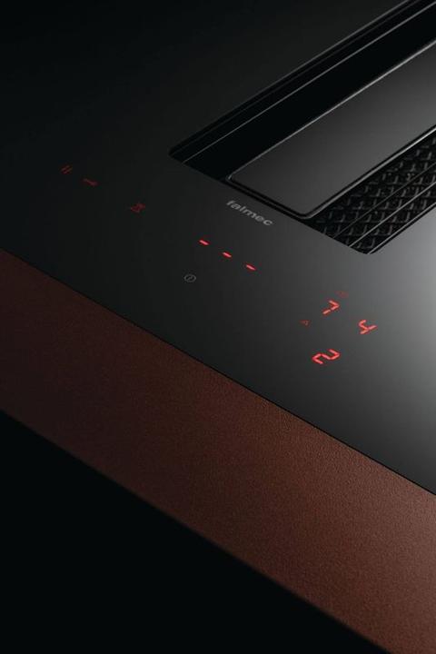 Produktbild Falmec Induktionskochfeld mit Dunstabzug Zero Easy 84 Schwarz (84.40 cm, Glaskeramik Kochfeld)