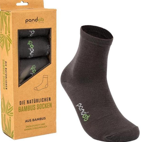 Pandoo Bambus-Socken klassisch, 6 Stück, 43-46, grau (6er Pack, 43 - 46)