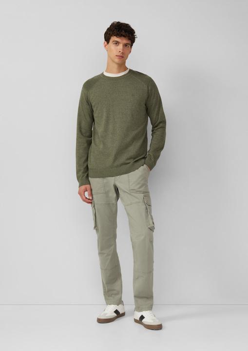 Produktbild s.Oliver Strickpullover Pullover aus Moulinéstrick mit Crew Neck und Raglanärmeln (M)