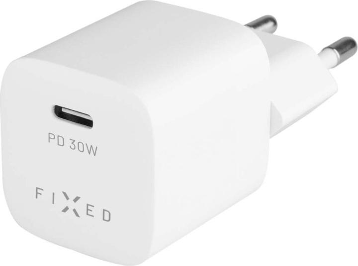 Image du produit Fixed Mini chargeur de voyage USB-C 30W, blanc (30 W, 1 portion)