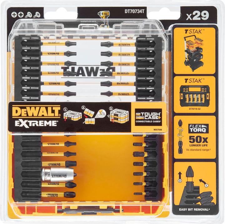 Image du produit DeWalt Ensemble de bits (Six pans creux TX)