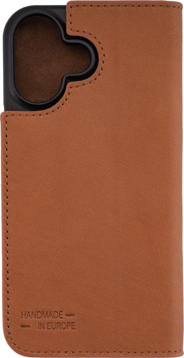 Actual product image JT Berlin Genuine leather BookCase Tegel for Apple iPhone 17 cognac (Apple iPhone 17)