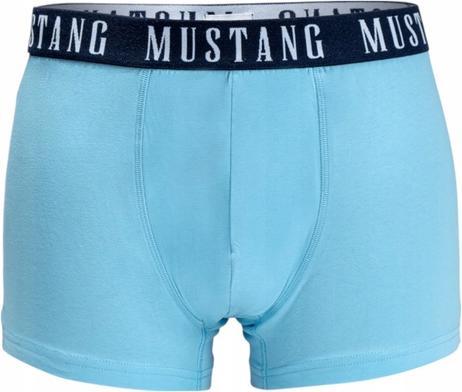 Actual product image Mustang Herren-Boxershorts, 2er-Pack, Himmelblau/Marineblau (M, pack of 2)