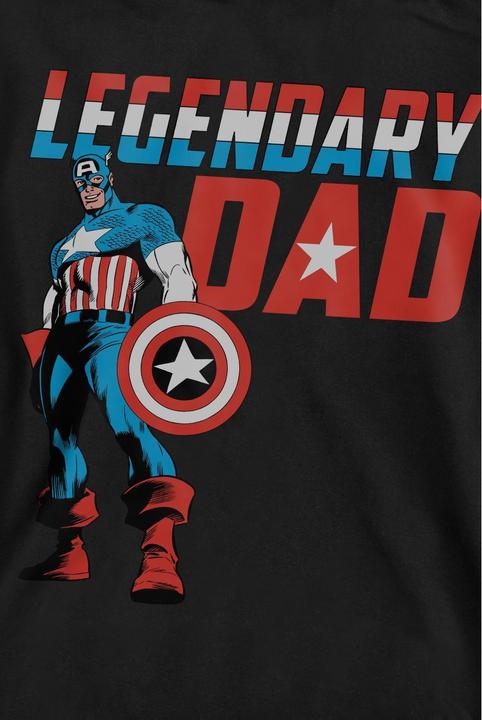 Actual product image Captain America Unisex Adult Legendary Dad Sweatshirt (XXL)