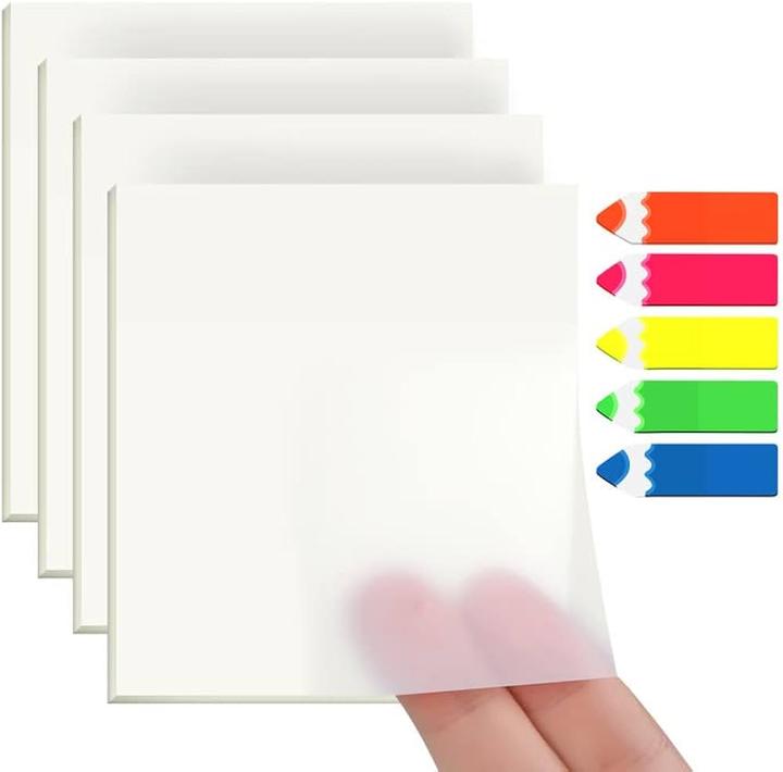 Produktbild Deskmate Transparente Haftnotizen (5er Set) (75 x 75 mm)
